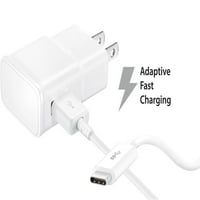 Спринт Samsung Galaxy Core Prime Charger Брз микро USB 2. Кабелски комплет од IXIR -