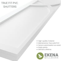 Екена Мил работник 15 W 69 H TRUE FIT PVC CEDAR PARK FIXED MONTING SLUSTERS, Виридијан Грин