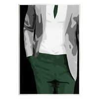 Sumbell Industries Man in Suit Trendy Fashion Graphic Art Необразована уметничка печатена wallидна уметност, дизајн од Бет Ен