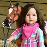 Коњ и Додатоци Со големина на кукла на софија Поставени за 18 Кукли