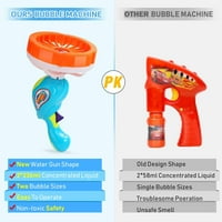 Wistoyz Bubble Machine Bubber Bubber Giant & Male Bubble Maker со меурчиња за меурчиња