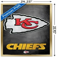 Канзас Сити Шефови-Логото Ѕид Постер, 22.375 34