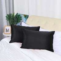 Уникатни поволни цени сатен перница со патент, кралица, црна боја