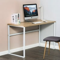 44 Компјутерска биро за домашна канцеларија, табела за пишување за мал простор, даб