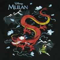 Дизни Мулан Бојс 4- Муландија Сцена графичка маица со краток ракав