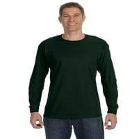 Менс 5. мл. Тешка памучна пакет со маици со долги ракави