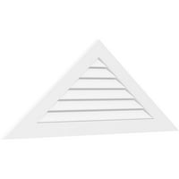 84 W 21 H Триаголник Површински монтирање ПВЦ Гејбл Вентилак: Функционален, W 3-1 2 W 1 P Стандардна рамка