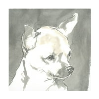 Многу модерно куче „сепија модерно куче iii“ платно уметност