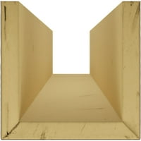 Ekena Millwork 4 W 4 H 14'l 3-страничен песок од еднострана ендоратан фау дрво таванот зрак, премиум хикорија