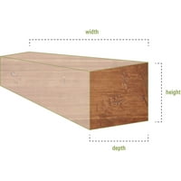 Ekena Millwork 4 H 6 D 48 W Pecky Cypress Faa Wood Camply Mantel, Premium AdEd
