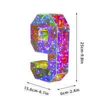 Денот На вљубените Светилка Монистра Креативни LED Прозрачна Азбука Броеви Декоративни Светла Празник Декоративни Светла Свадба