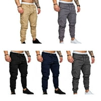 Мажите привлекуваат панталони машки панталони цврсти џемпери врзани со глуждот