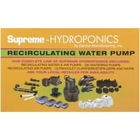 Supreme®-хидропоника? 6,5 Исклучете ја кутијата за пумпа за вода што рециркулира