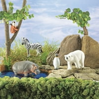 Ресурси за учење Џамбо Зоолошката Градина Животни, Избрани Видови, Сет од 5