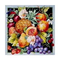 Трговска марка ликовна уметност „Светло летно овошје“ платно уметност од Барбара се потсмева