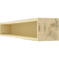 Ekena Millwork 6 H 8 D 36 W Hand Hewn Fau Wood Camply Mantel, природен бор, природен бор