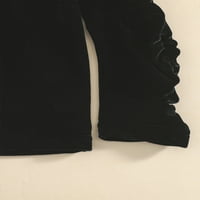 Девојки Облека Постави Црна Маичка Пуловер И Змија Печатење Здолниште