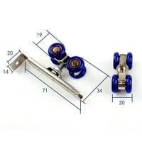 wrea сет Лизгачка Врата Ролери Тркала Хардвер Дрво Тркала Железничка Пруга Макара Дома Материјали Метал Додатоци За Домаќинство