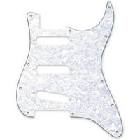 ChromaCast 3-st ST ST Body Style Guitar Pickguard, Pearl White