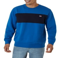 Chaps Men's Rockland Colorblock Fleece Creveneck Sweatshirt- големини XS до 4xB