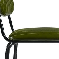 Версанора - индустриска 29 бар столче - маслиново зелена црна боја