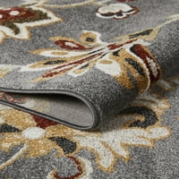 LOMAKNOTI OHANZAH OSTORN 3 '5' сив цветен затворен полипропилен акцент килим