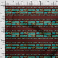 еден вискоза Шифон Ткаенина Етнички Блок Ткаенина Отпечатоци Од Дворот Широк