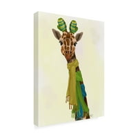 Трговска марка ликовна уметност „Giraffe and Smages“ платно уметност од фан фанки