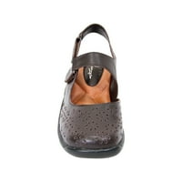 Кајли жени Екстра широка ширина Slingback Comfort Sandal Brown 6