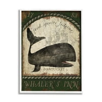 Sulpell Industries Vintage Nantucket Whaler's Inn Sign, 30, дизајн од Бет Алберт