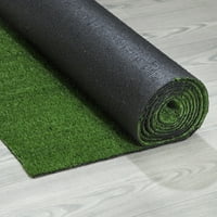 Водоотпорен водоотпорен вештачки вештачки трева килим за палуба за миленичиња, 2'7 30 ', зелена