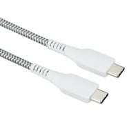 Он. 6 'плетенка USB-C кабел, бел
