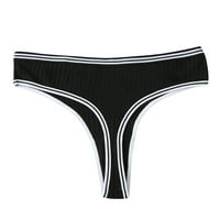 Женска лесна долна облека женски шарени појас со низок половината низ половината бикини кратка долна облека