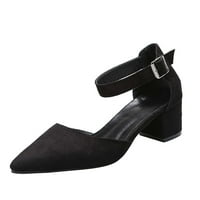 Jsaierl женски платформа Сандали облечени летни точки пети сандали удобни шупливи сандали трендовски дишење на сандали со големина 7,5 7,5