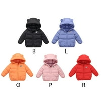 Зимски палто дете деца цврста 3Д мечка со качулка со качулка, облечена во облеката за куќишта за тела, топла облека, надворешна облека од 12м-6Т