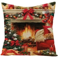 FNOCHY Clearance Christmas Cotton Potton Coar Car Home Home Weist Coshion Cover Throw Pemlow Case 45*45