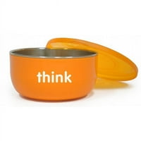 ThinkBaby thinkbaby Bpa Слободен Житни Чинија, Портокал