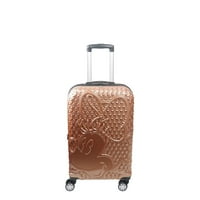 Дизни целосна текстура на Мини глушец 21 тврд едностран тркалачки багаж, злато од роза