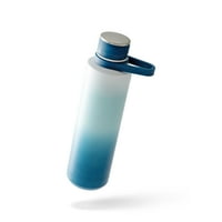Стил од не'рѓосувачки челик Трговско шише со вода за хидратација, унца, омбре сина до бела боја