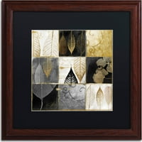 Трговска марка ликовна уметност паднато злато III платно уметност по пекара во боја, црна мат, дрвена рамка