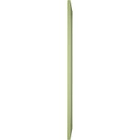 Ekena Millwork 12 W 55 H TRUE FIT PVC SINGE PALLE PANEL HERRINGBONE модерен стил фиксни ролетни за монтирање, мов зелена