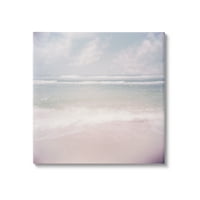 Слупелска пастела плажа бранови хоризонт пејзаж галерија за сликање завиткано платно печатење wallидна уметност