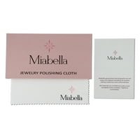Miabella Women's 4- Carat T.G.W. Перница-пресечен Морганит, тркалезен бел сафир и карат Т.В. Тркалезен дијамант 14kt розово