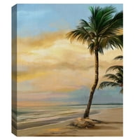 Уметничка галерија со ремек -дело Тропски зори на палми од студио уметност платно уметност принт 22 28