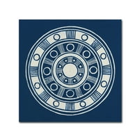 Трговска марка ликовна уметност „Севилја II темно сина фб“ платно уметност од Кетрин Ловел