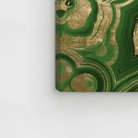 Студиото Wynwood Апстрактна wallидна уметност платно „Сонувајќи за смарагд“ домашен декор, 30 20