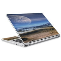 Кожата Налепница За Acer Chromebook R Лаптоп Винил Заврши Простор Планета Месечината Површина Вселената