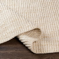Уметнички ткајачи Солиден печатен рачно изработен килим, 6 '4'