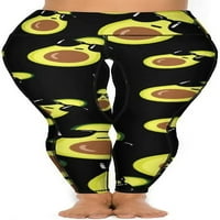Слатки Авокадо Женски Јога Панталони Со Џебови Хеланки За Контрола На Стомакот Со Висок Струк Спортски Панталони