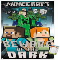 Minecraft-Пазете Се Од Постерот На Темниот Ѕид, 22.375 34